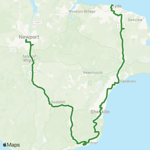 Southern Vectis Bus Station - Transport Interchange map