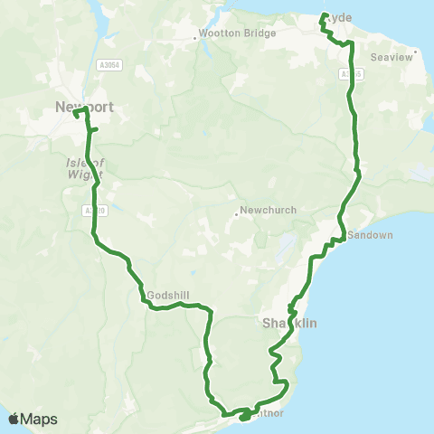 Southern Vectis Transport Interchange - Bus Station map