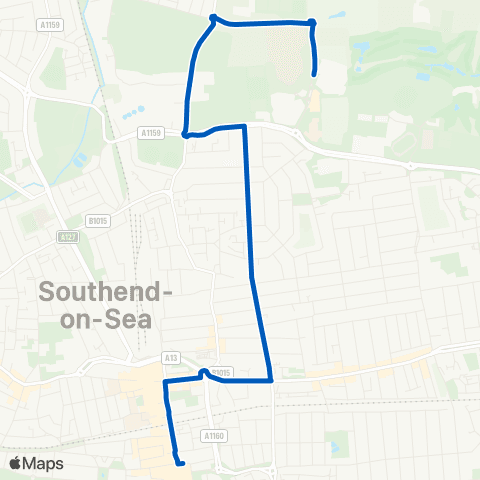 Stephensons of Essex B & Q Warehouse - Heygate Avenue map