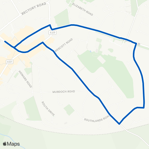 Thames Valley Buses Broad Street - Broad Street map