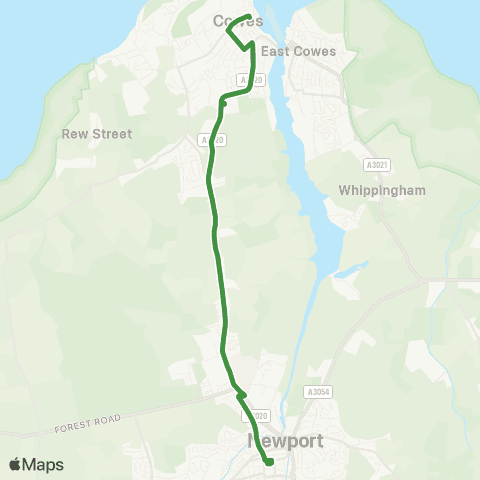 Southern Vectis Bus Station - Co-Op map