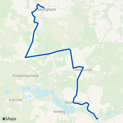Thames Valley Buses Broad Street - Johnson / Johnson map