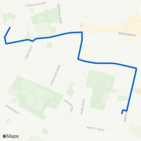 Thames Travel Didcot Girls School - St Birinus School map