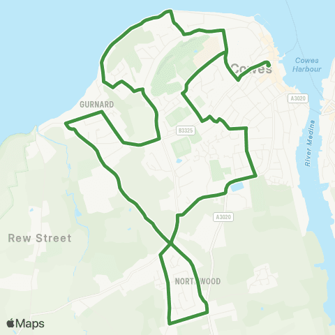 Southern Vectis Co-Op - Co-Op map