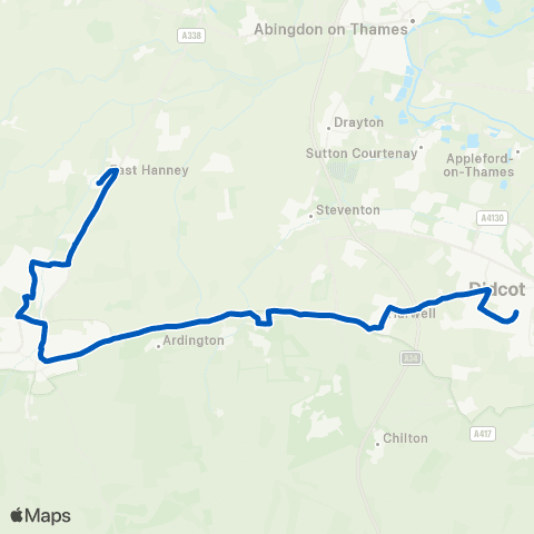 Thames Travel St James View - St Birinus School map