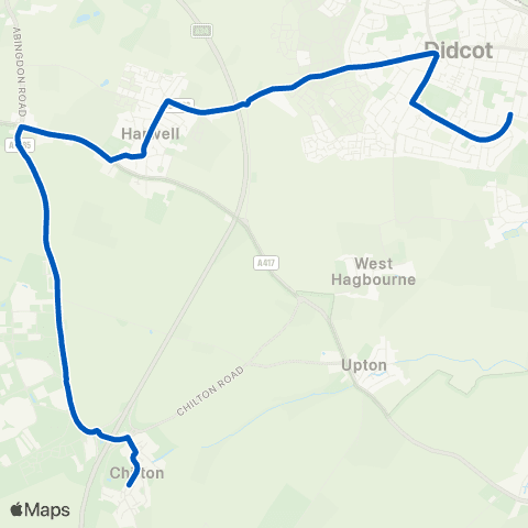 Thames Travel Latton Close - St Birinus School map