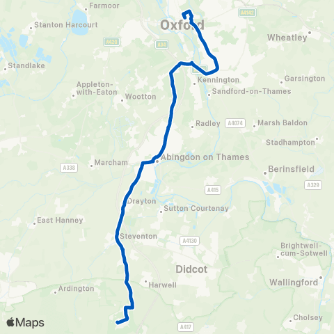 Thames Travel Broad Street - Becquerel Avenue Terminus map