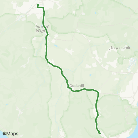 Southern Vectis Island Free School - Bus Station map