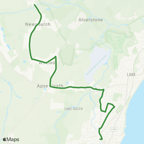 Southern Vectis Shanklin Bus Sta - Shanklin Bus Sta map