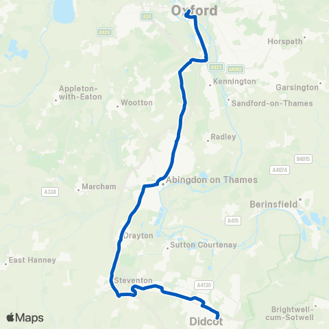 Thames Travel Orchard Centre - Westgate map