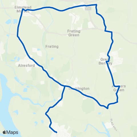 Stephensons of Essex Colne School - Colne School map