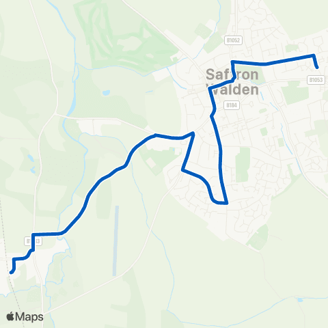 Stephensons of Essex Elizabeth Way - Railway Station map