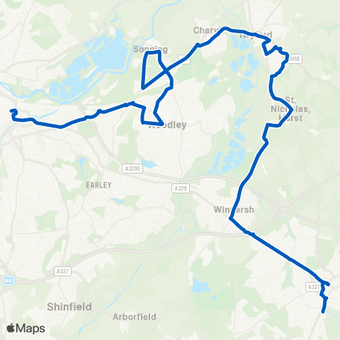 Thames Valley Buses Broad Street - Friar Street map