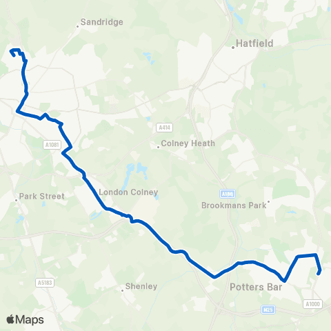 Sullivan Buses St Peter's Street - Bus Garage map
