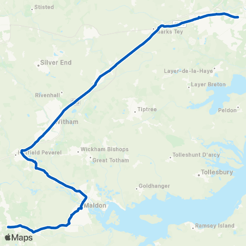 Stephensons of Essex Eves Corner - Beverley Road map