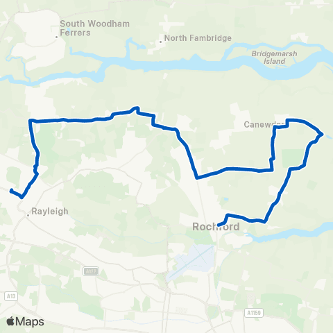 Stephensons of Essex Stambridge School - The Sweyne Pk School map
