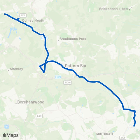 Sullivan Buses Bush Hill Rd - Nicholas Breakspear Sch Grounds map