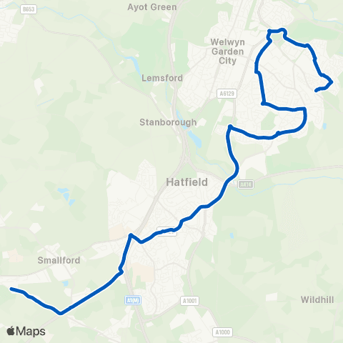 Sullivan Buses Birchall Wood - Nicholas Breakspear Sch Grounds map