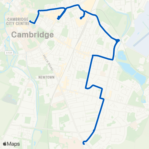 Star Cabs Drummer St Bus Sta - Hospital Bus Sta map