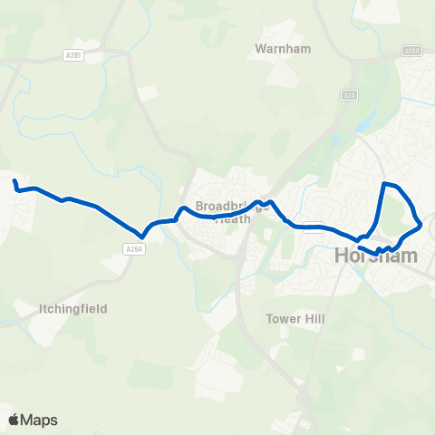 Sussex Coaches Post Office - Shelley Arms map