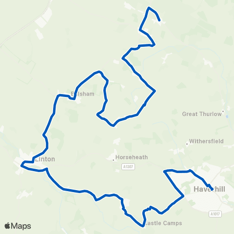 Stephensons of Essex Bus Station - Church Lane map