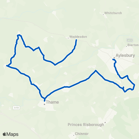 Z & S Transport Aylesbury Bus Station - Crossroads map