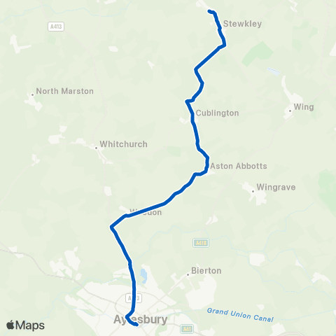 Z & S Transport Stockhall Crescent - Aylesbury Bus Sta map