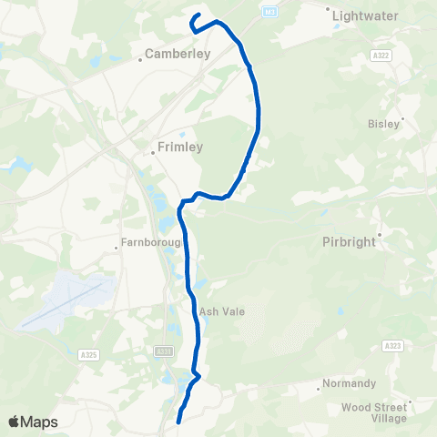 White Bus Services Underwood Avenue - Collingwood College map