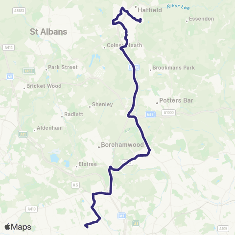 Uno Hatfield Railway Station - Queensbury map