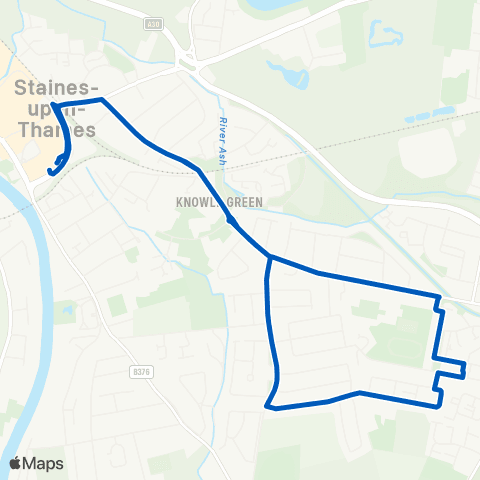White Bus Services Elmsleigh Bus Sta - Elmsleigh Bus Sta map
