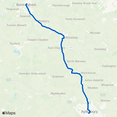 Vale Travel Aylesbury Bus Station - High Street map