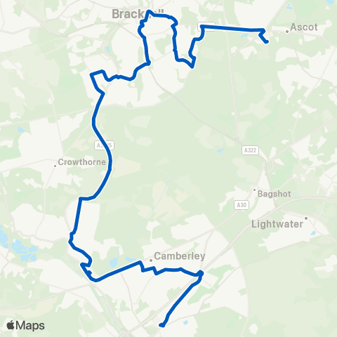 White Bus Services Heatherwood Hosp - Frimley Park Hosp map