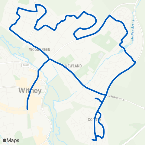 West Oxfordshire Community Transport Market Square - Market Square map