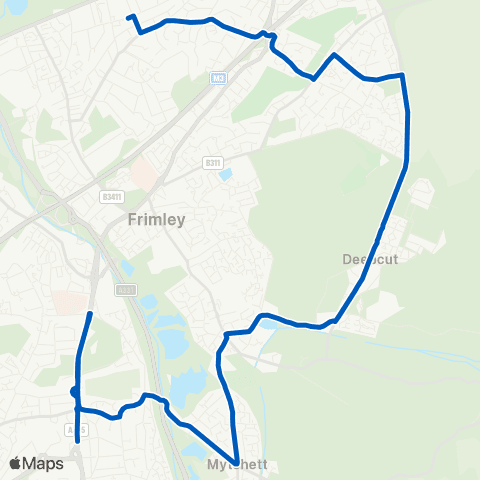 White Bus Services Pembroke Broadway - Kingsmead South map