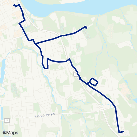 River Valley Transit Saybrook Road map