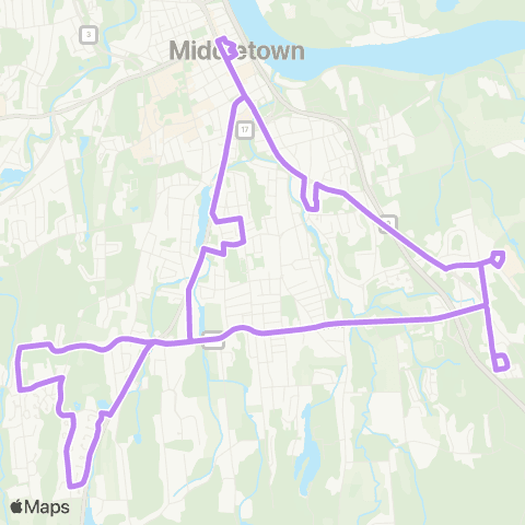 River Valley Transit Saybrook Rd / Wesleyan Hills map