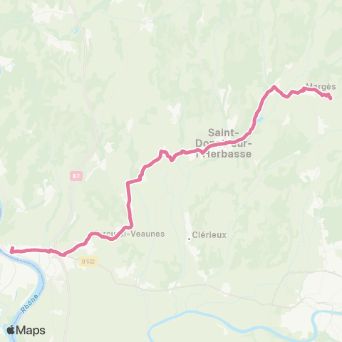 Arche Agglo le Bus St Donat s/ l'Herbasse - Tain l'Hermitage map