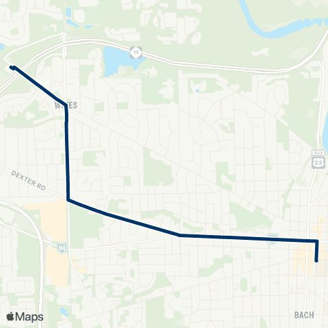 TheRide Maple - Dexter map