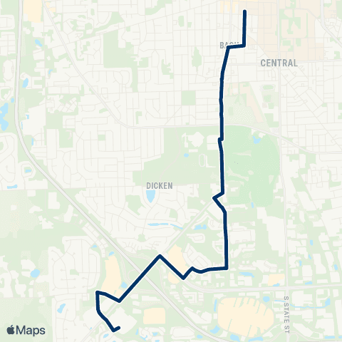 TheRide Ann Arbor - Saline Rd map