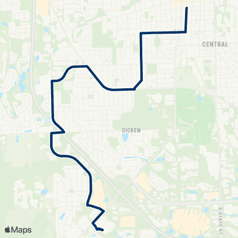 TheRide W Stadium - Oak Valley map