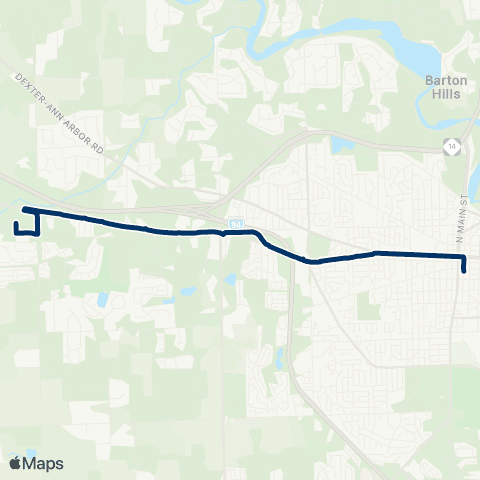TheRide Jackson Rd map