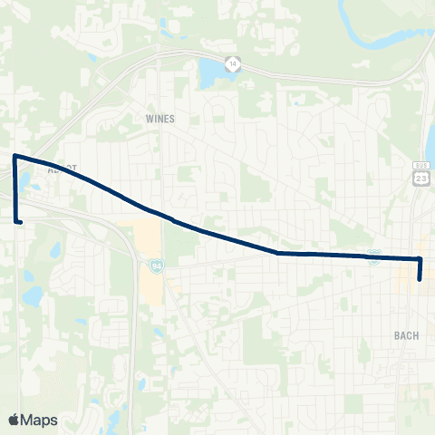 TheRide Dexter Ave map