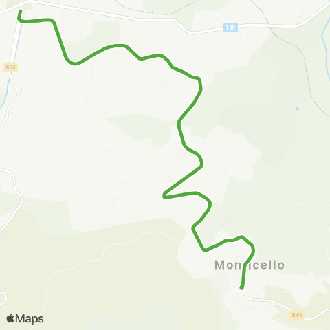 A Balanina Île Rousse-Monticello map