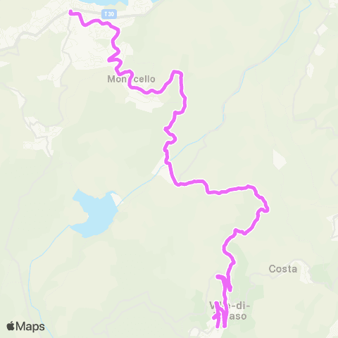 A Balanina Île Rousse-Speloncatu map