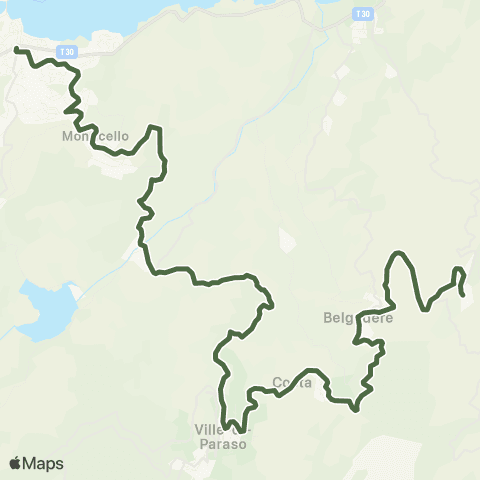 A Balanina Île Rousse-Costa-Occhiatana-Belgodère-Palasca map