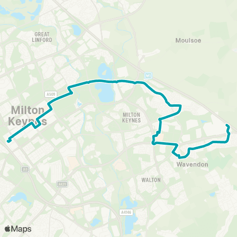 Arriva Beds and Bucks Central Railway Sta - Walton High School map