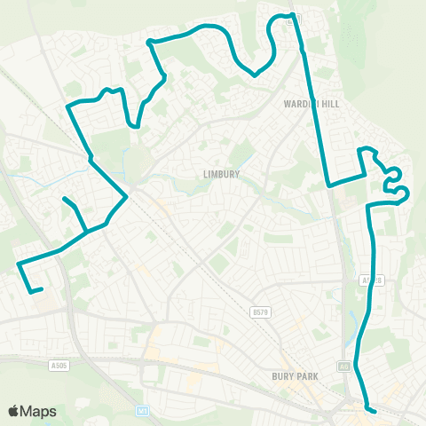 Arriva Beds and Bucks Church Street - Bus Station map