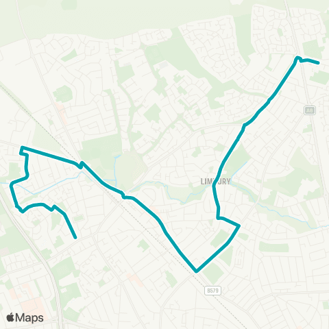 Arriva Beds and Bucks Orchard Way - Cardinal Newman School map