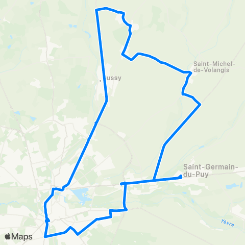 AggloBus Ligne Bleue map