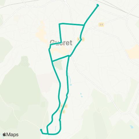 agglo'Bus Gare - Gambetta - Pl. Bonnyaud - Professeur Grancher - Av. de Larue map